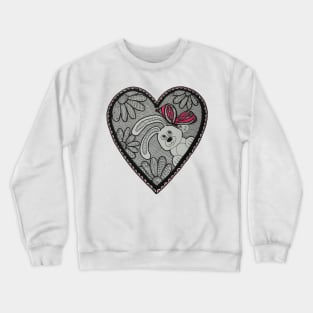 Bunny rabbit hello Crewneck Sweatshirt